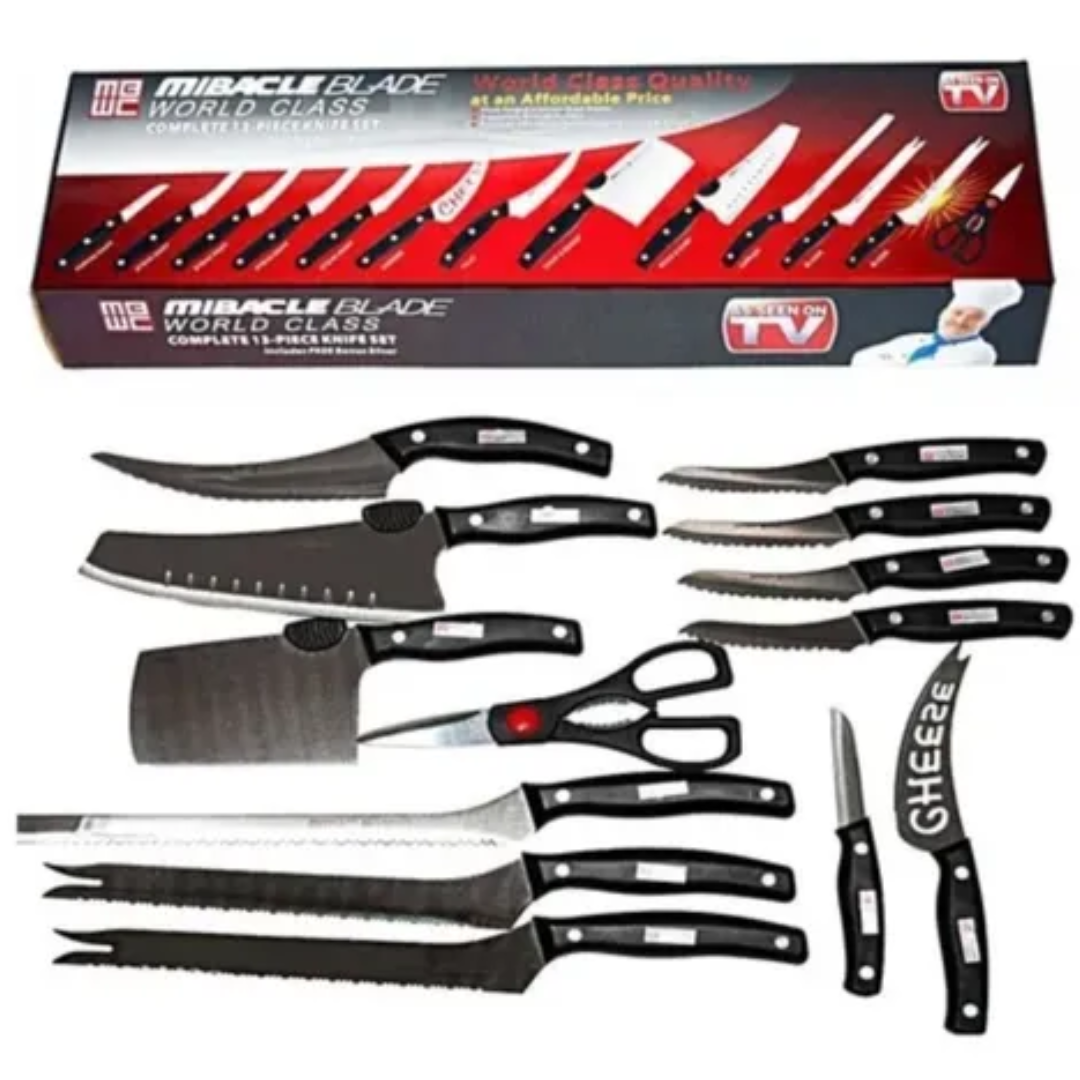 Kit de Cuchillos Premium Knife® – ¡COMPRA 3 Y LLEVA 13 SOLO HOY! ✨🔪